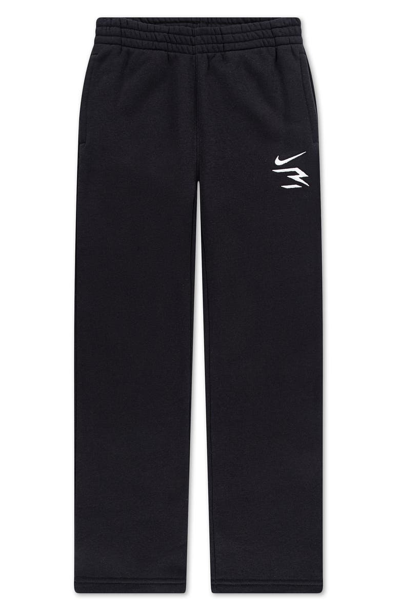 3 Brand Kids' Fleece Pants, Main, color, Black