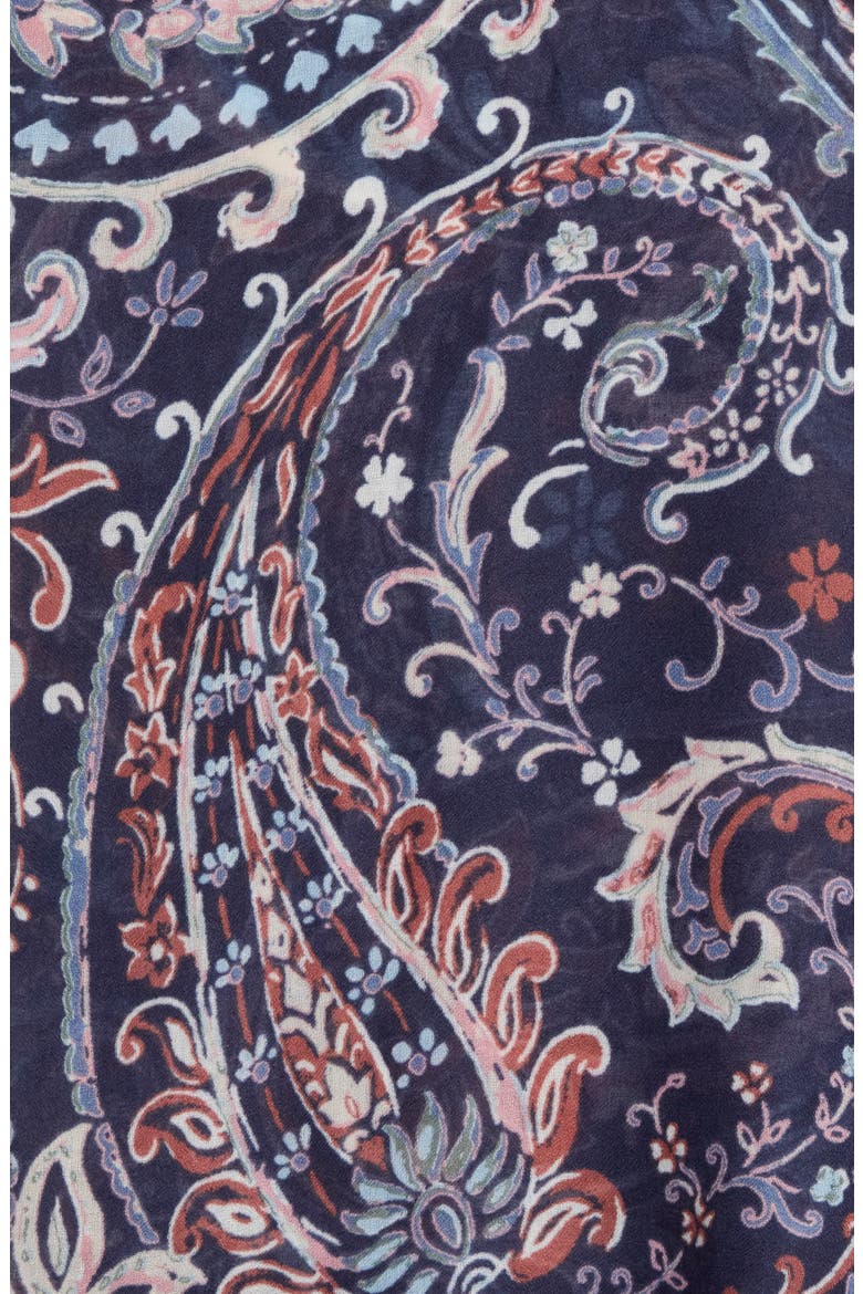Paisley Copenhagen Square Scarf, Main, color, DENIM
