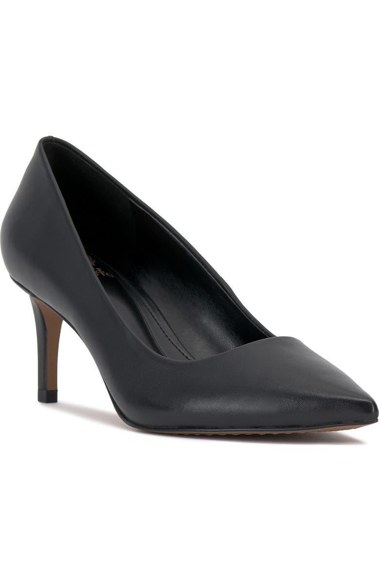 Vince Camuto Kehlia Pointed Toe Pump, Main, color, Black Deluxe Nappa Le