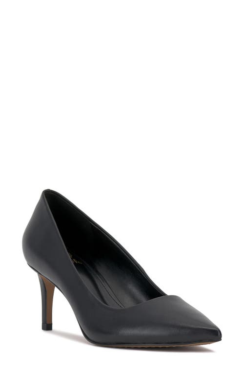 Vince Camuto Kehlia Pointed Toe Pump In Black Deluxe Nappa Le