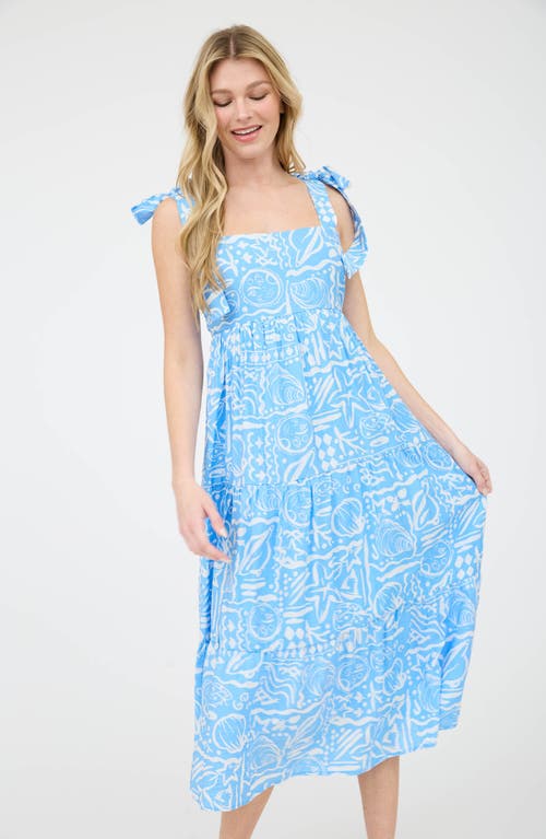BLU PEPPER BLU PEPPER SQUARE NECK MIDI DRESS