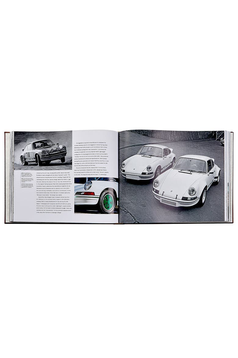 Porsche 70 Years There Is No Substitute Leather Coffee Table Book, Alternate, color, Beige
