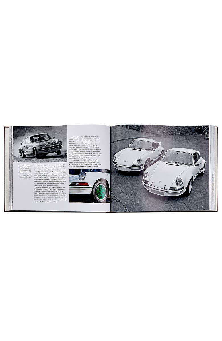 Graphic Image Porsche 70 Years There Is No Substitute Leather Coffee Table Book, Alternate, color, Beige