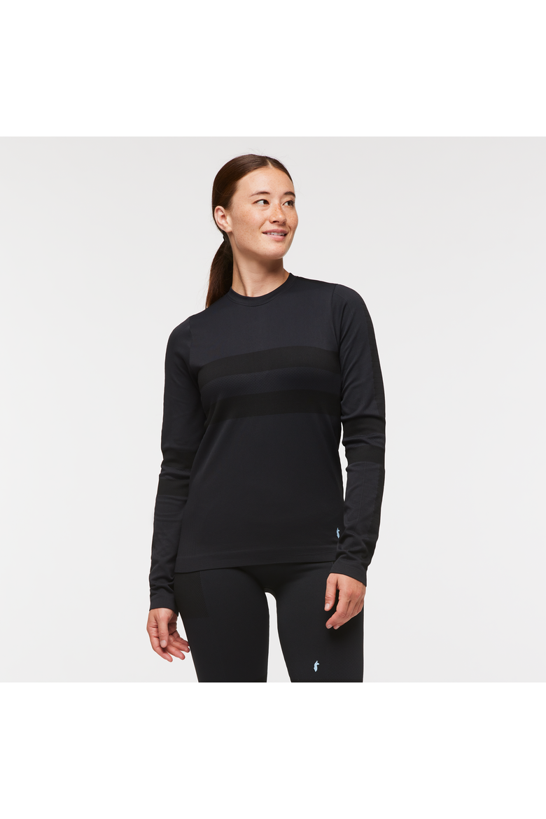 Debajo Seamless Baselayer Crew - Women's, Main, color, Cotopaxi Black