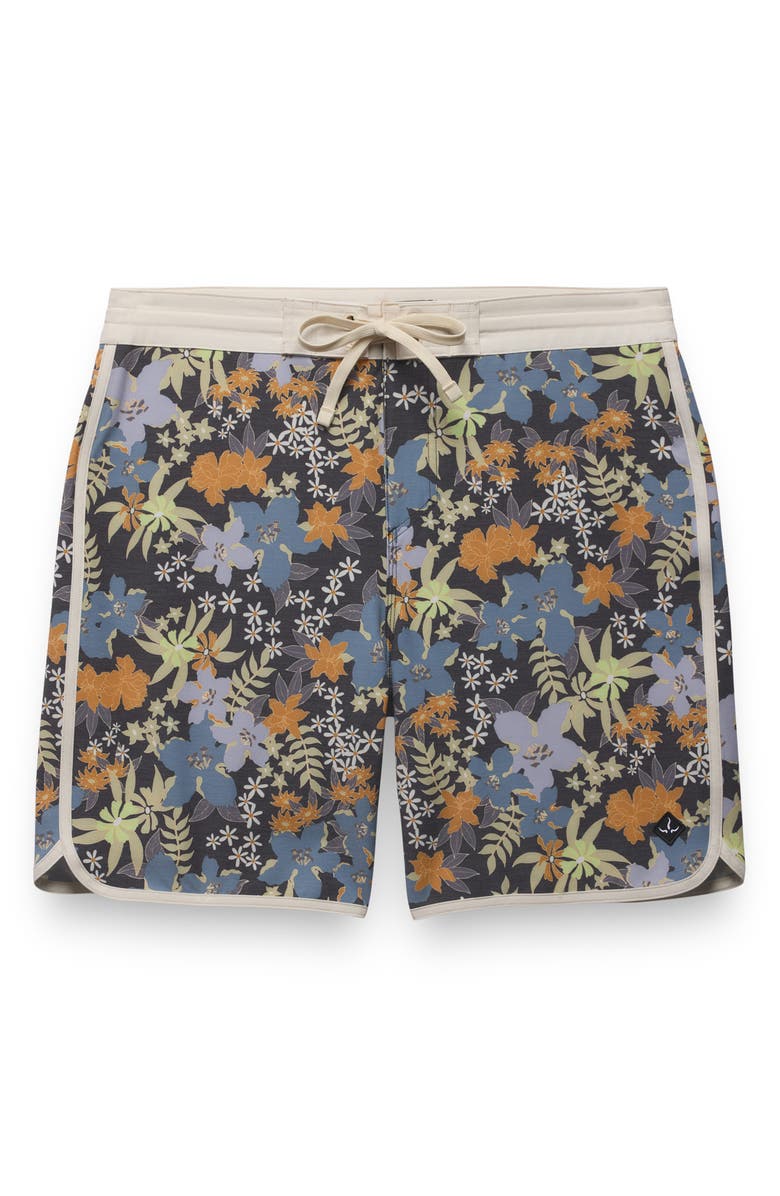 prAna 8-Inch Board Shorts, Alternate, color, Black Summer Nights