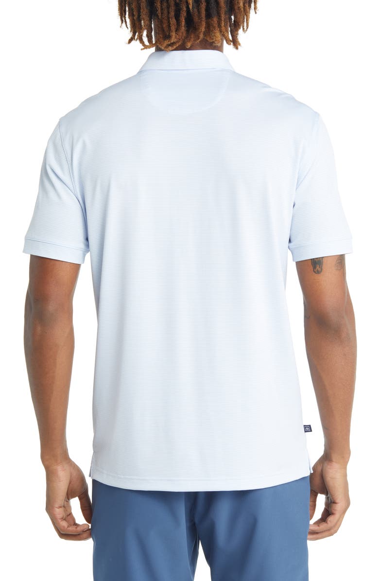 Mizzen+Main Men's Versa Stripe Golf Polo, Alternate, color, Light Blue White Stripe