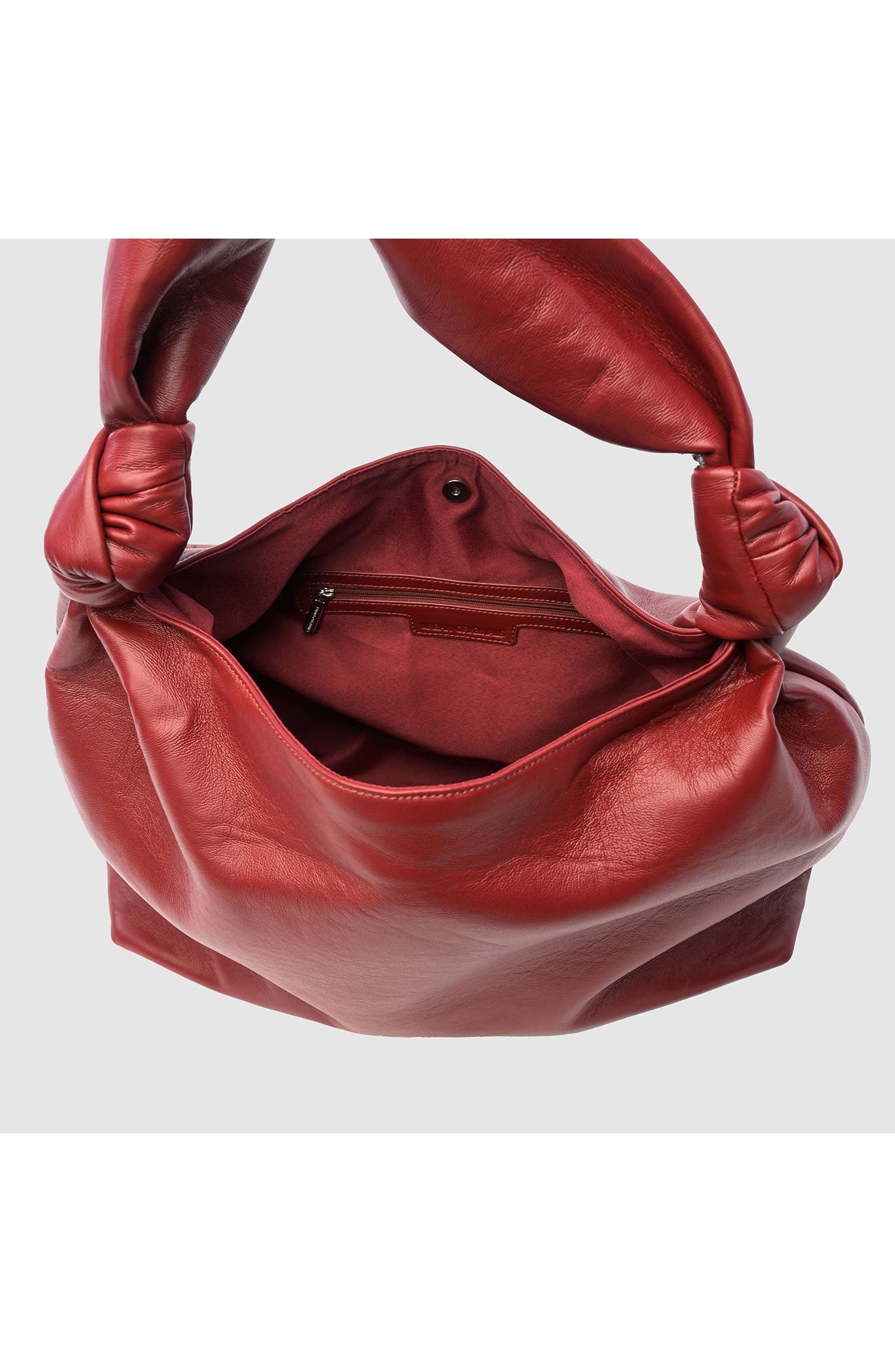 Knot Top Shoulder Bag, Alternate, color, CHERRY