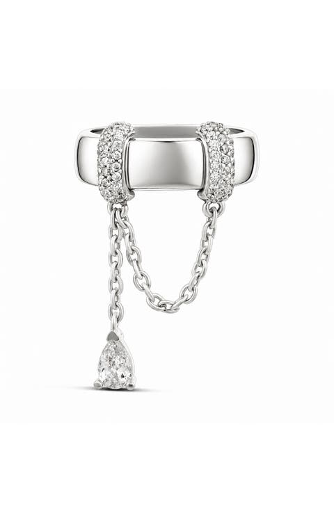 Statement Pavé Chain Ring