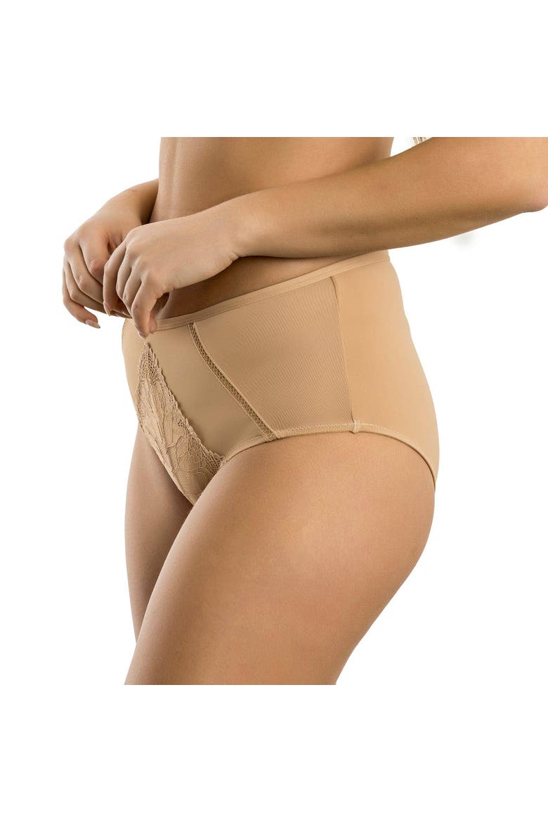Charlene High Waist Brief, Alternate, color, Warm Sand