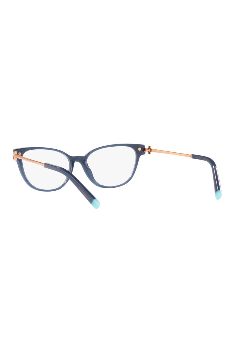 52mm Cat Eye Optical Glasses, Alternate, color, OPAL BLUE