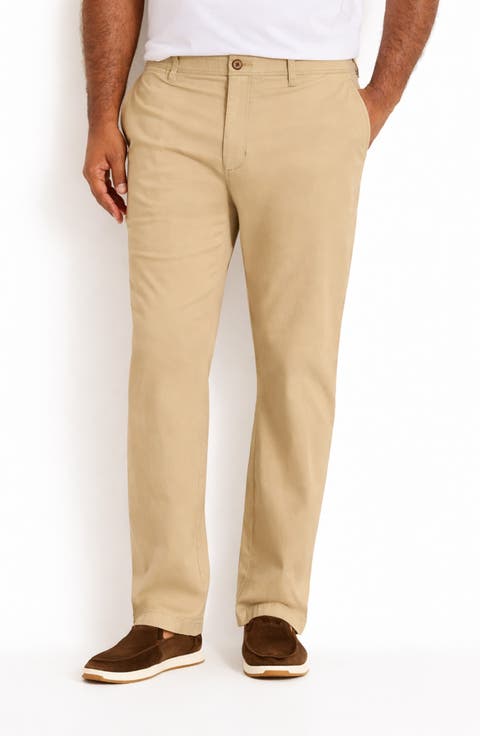 Boracay® Island Flat Front Stretch Chinos (Big & Tall)