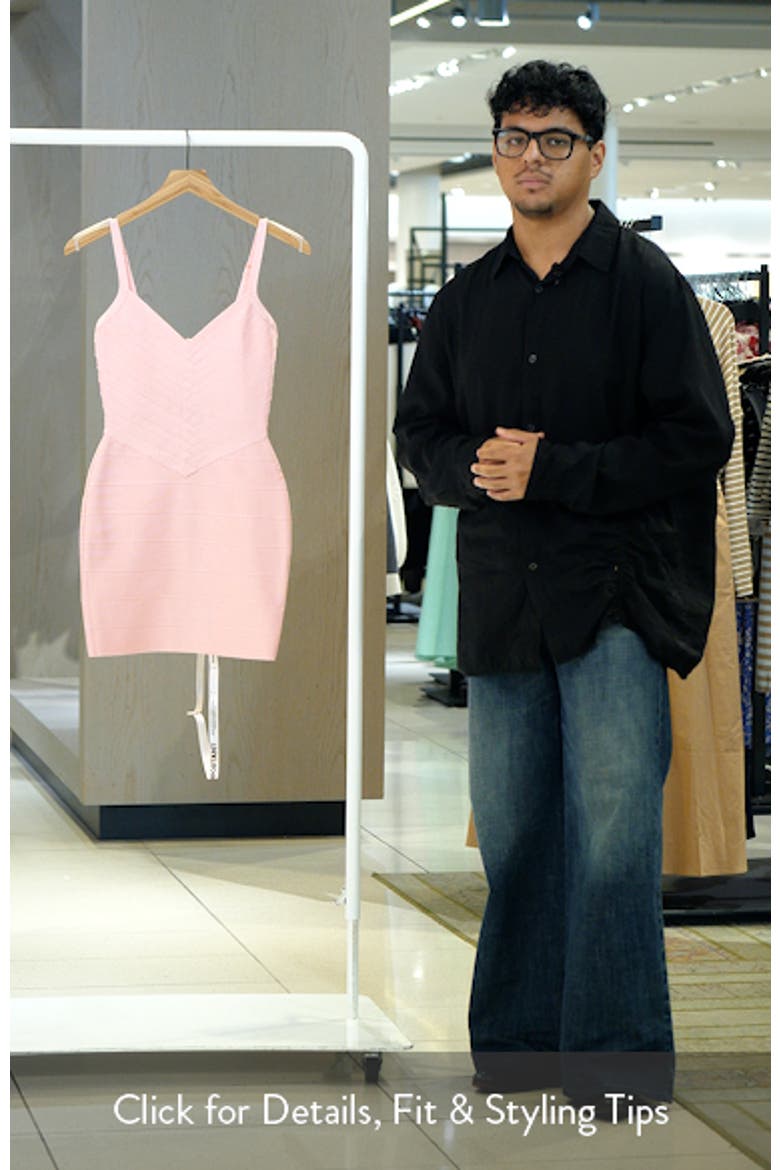 The Cinch Sweetheart Neck Bandage Minidress video