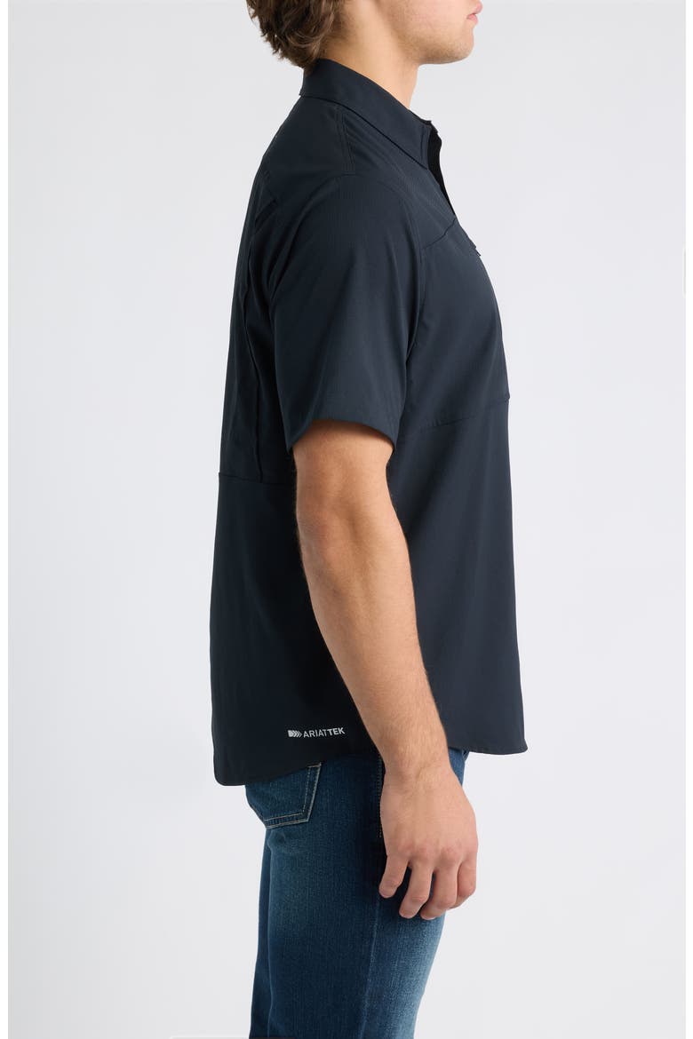VentTEK Performance Button Up Shirt, Alternate, color, BLACK