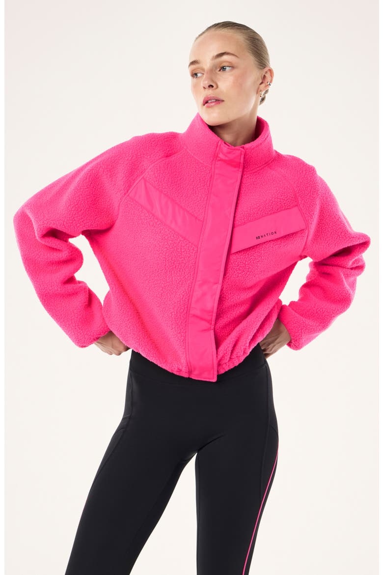 Shelter Fleece Jacket, Alternate, color, COSMO PINK
