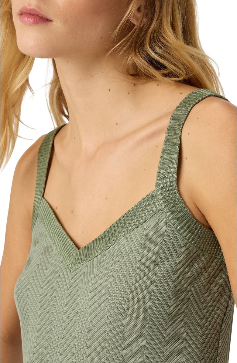 Missoni Sleeveless Zigzag Knit Top, Alternate, color, Green