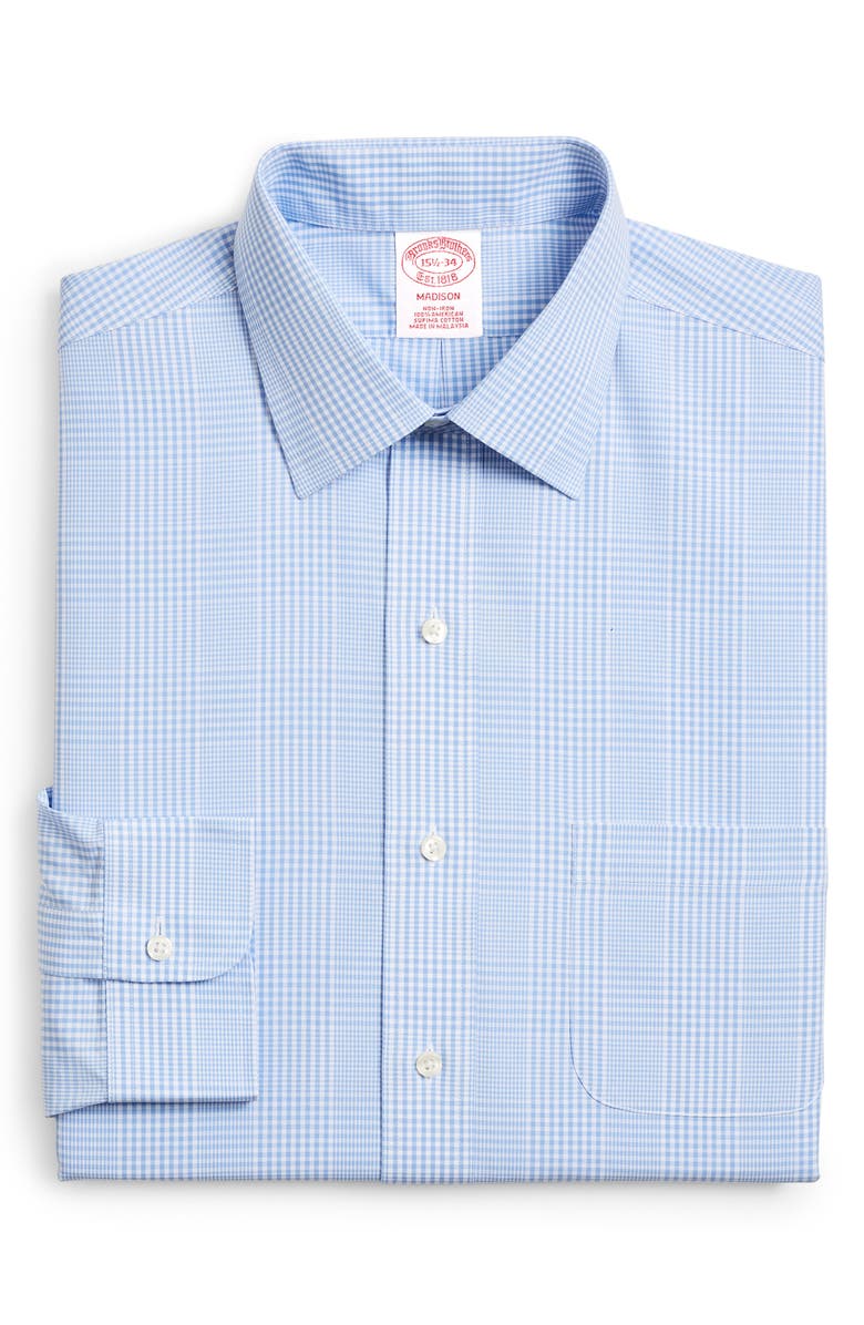 Brooks Brothers Classic Fit Plaid Dress Shirt | Nordstrom