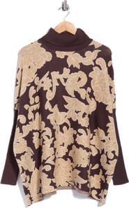 Joseph A Turtleneck Poncho Sweater