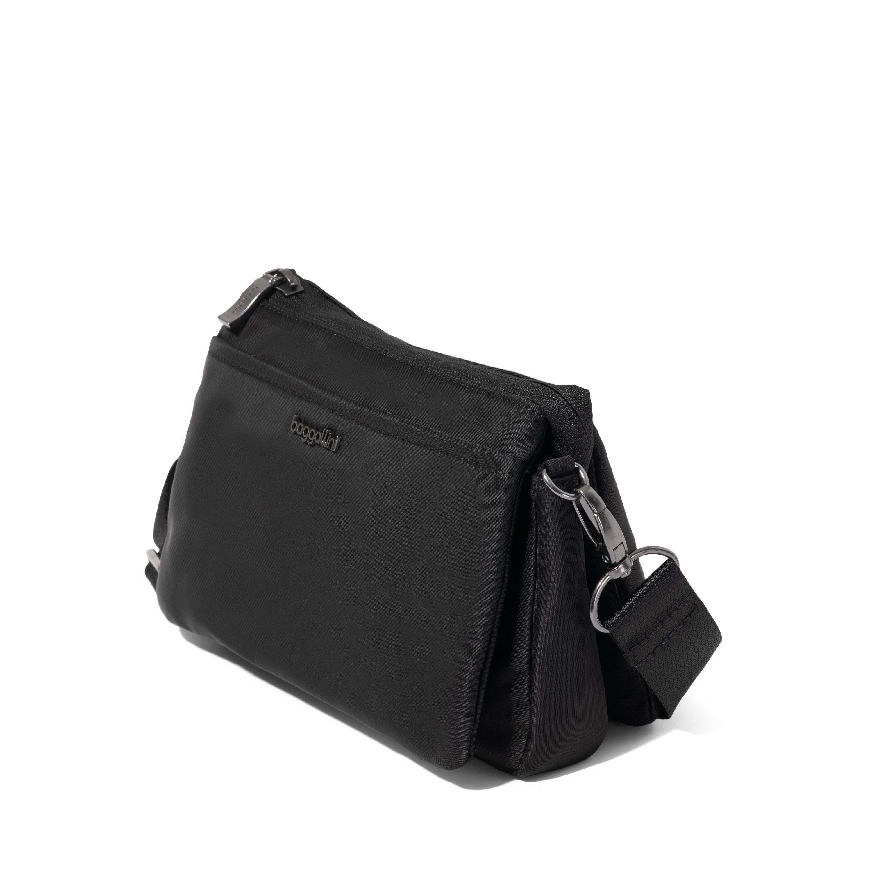 BAGGALLINI Perry Crossbody Bag, Alternate, color, Black Twill