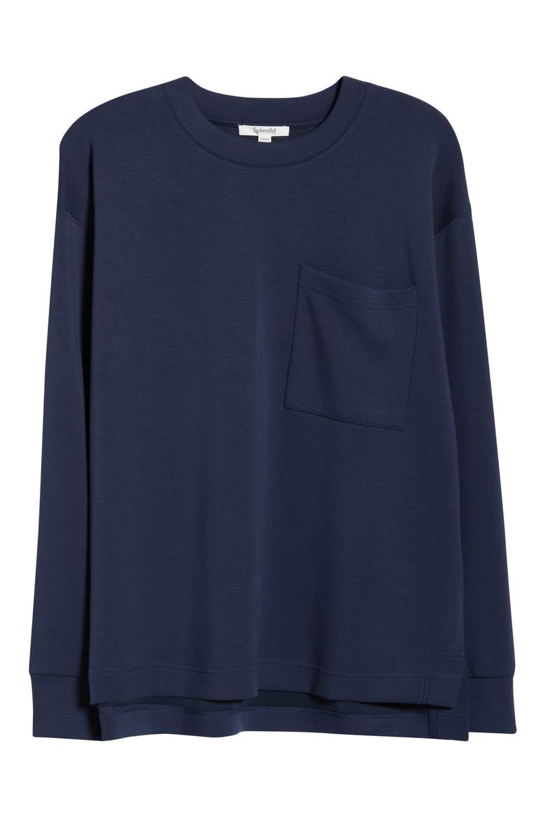 ScubaSoft Crewneck Sweatshirt, Alternate, color, NAVY BLUE