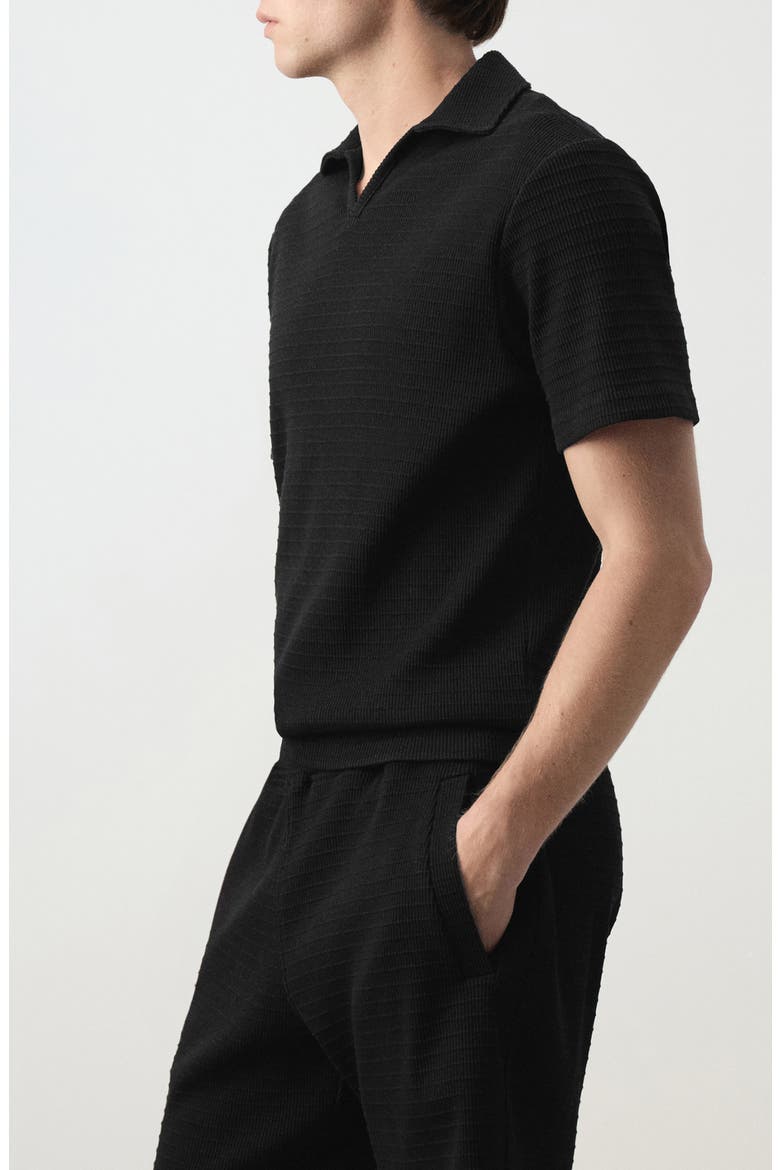 Regular Fit Cotton Polo Shirt, Alternate, color, BLACK
