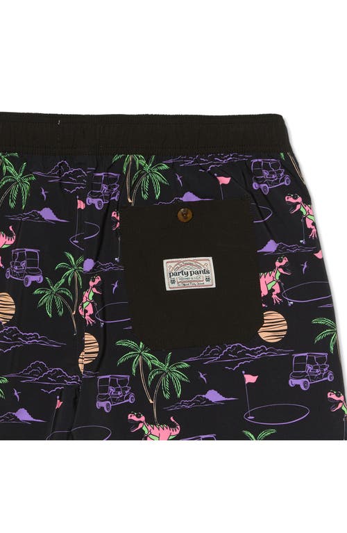 Party Pants Big Putt Swim Trunks In Black