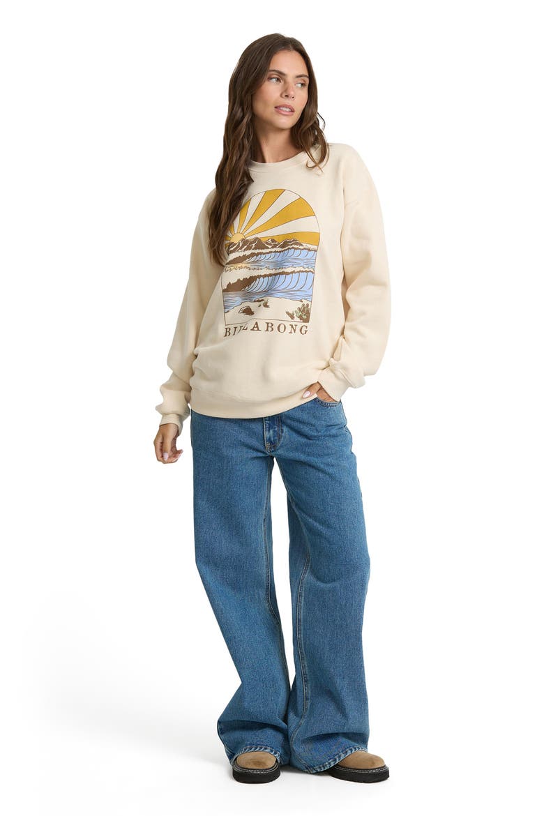 Travel West Graphic Fleece Sweatshirt, Alternate, color, DOVE