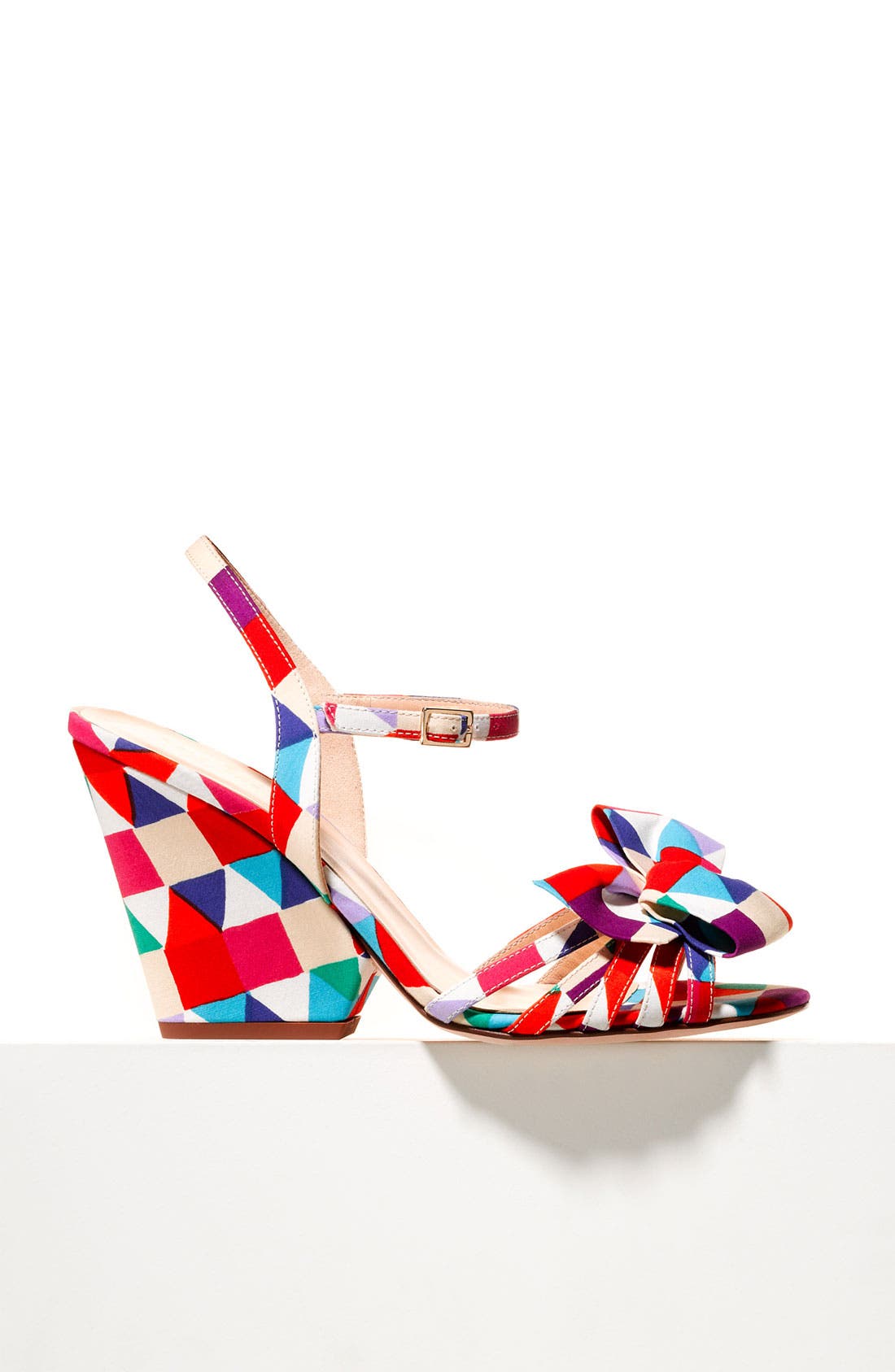 'salem' wedge sandal, Alternate, color, MULTI TRIANGLE PRINT