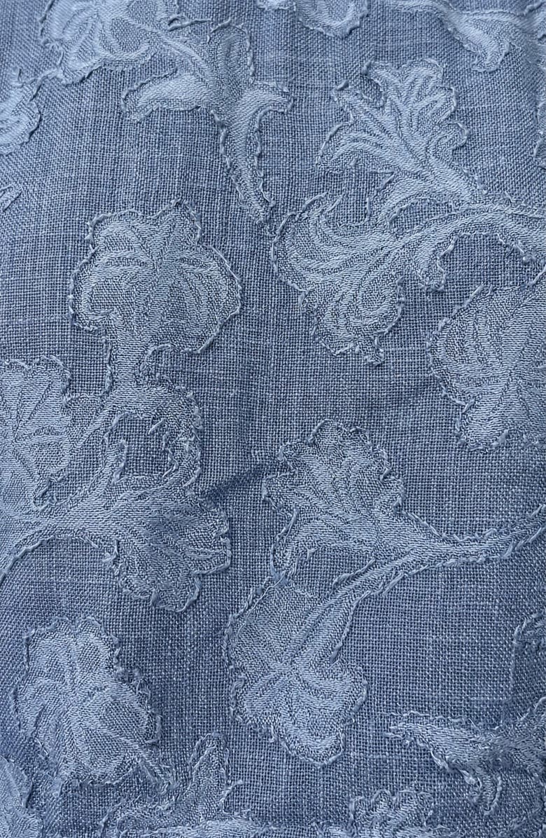 Modenaire Textured Crop Top and Midi Skirt Set, Alternate, color, Dusty Blue