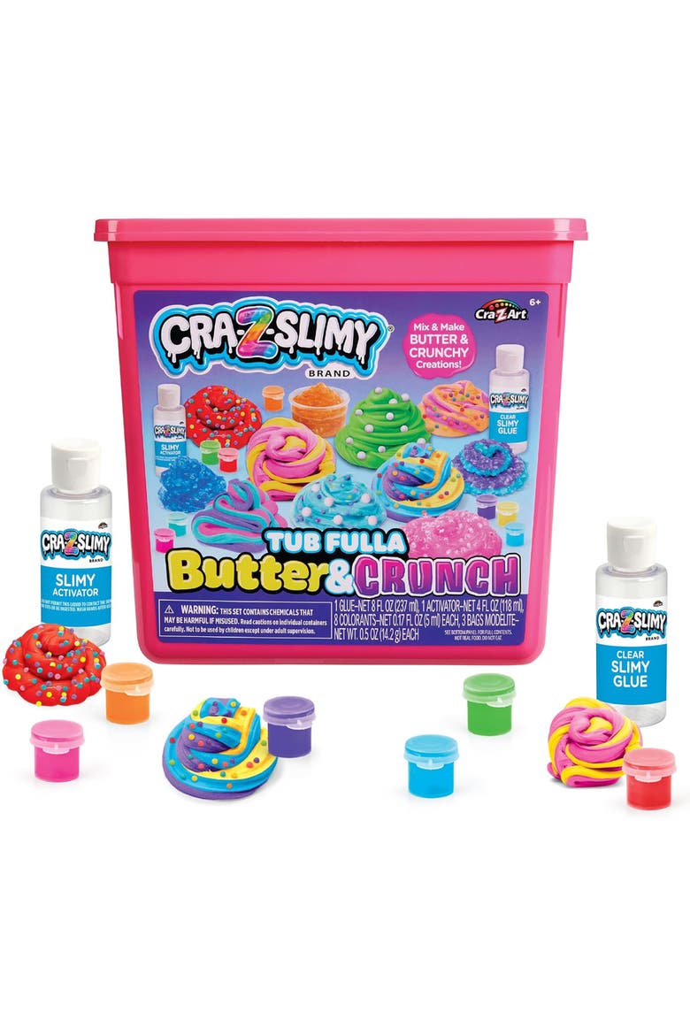 Cra Z Slimy Tub Fulla Butter & Crunch Diy Slime Kit, Kids 6+