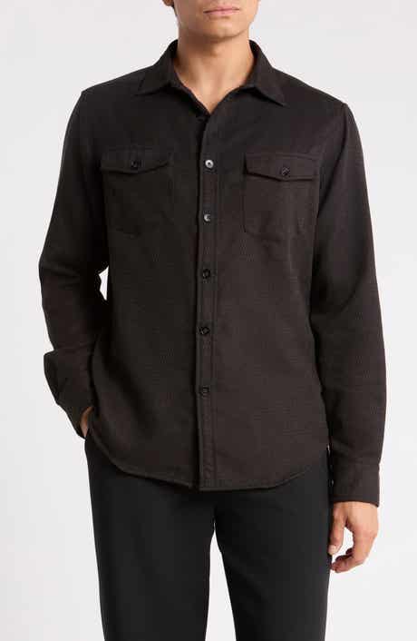 Chevron Button-Up Shirt