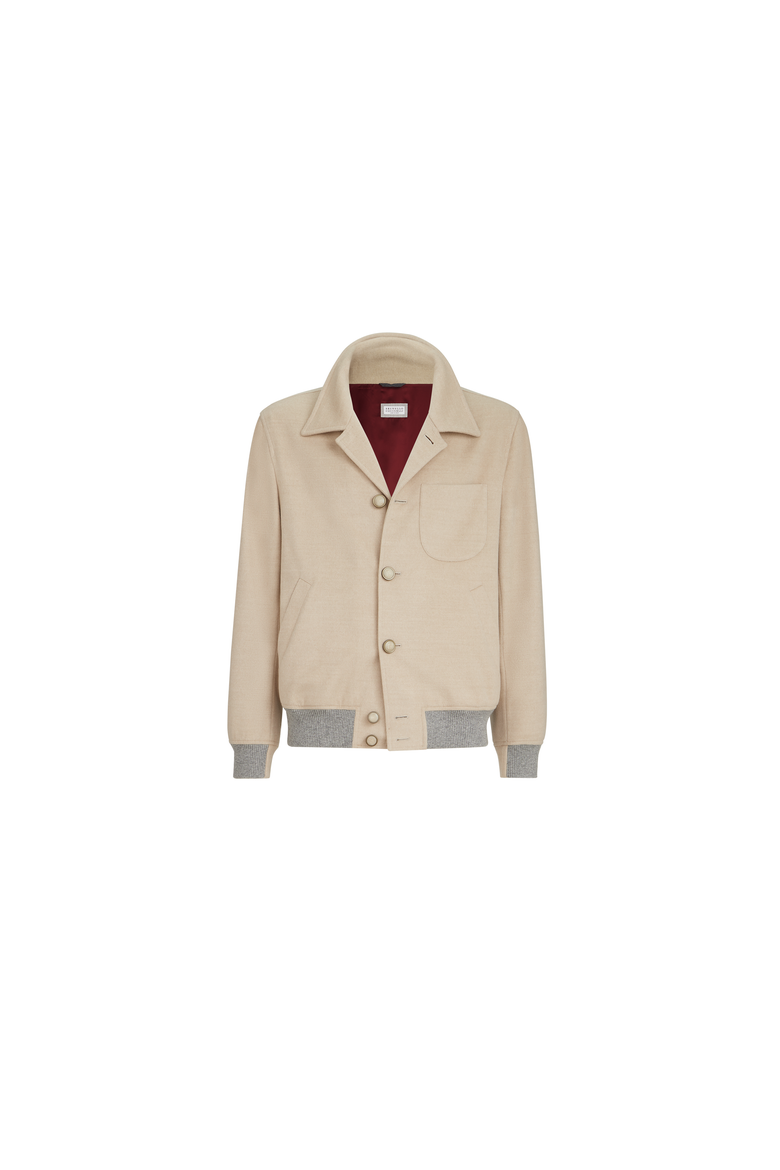 Lightweight virgin wool cloth outerwear jacket, Alternate, color, Sand