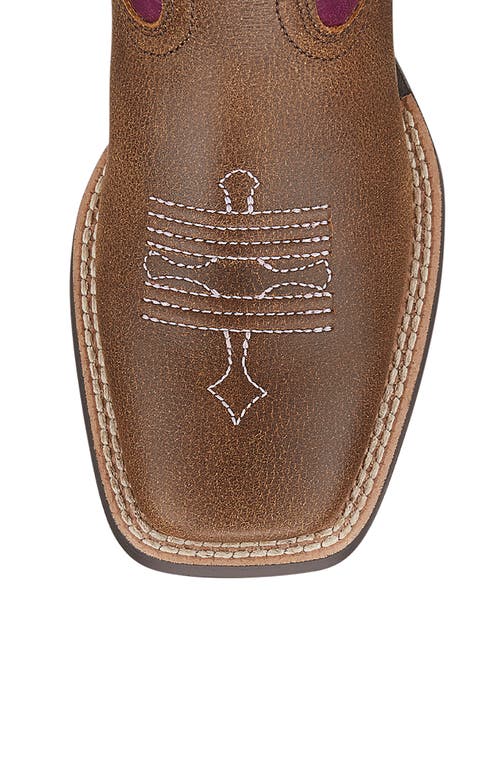 Ariat Kids' Tombstone Wide Square Toe Western Boot In Multi