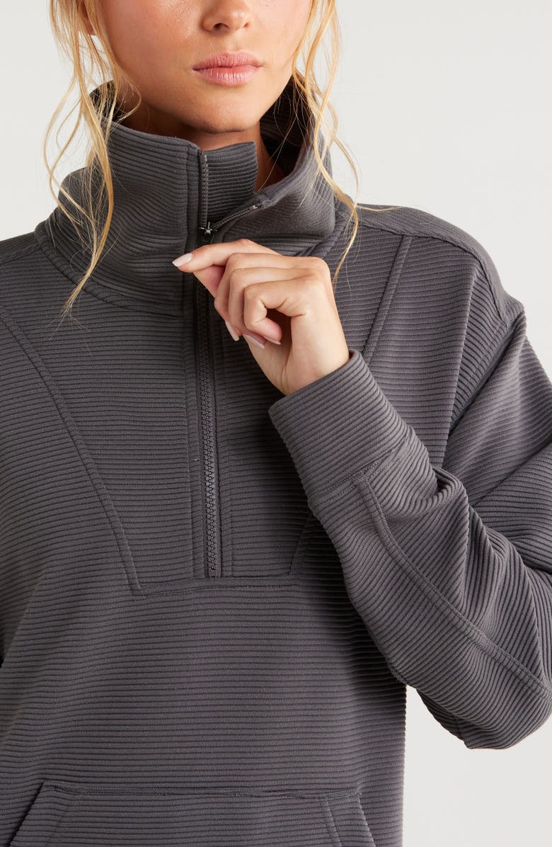 Zella Kickback Ottoman Tunic, Alternate, color, Grey Forged