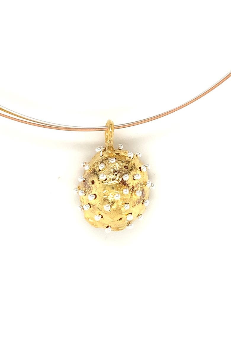 Esin Akan Dance of Stamens Necklace Midi, Gold plated Hollow Bezel with Fresh Water Pearls, Alternate, color, Gold-Plated