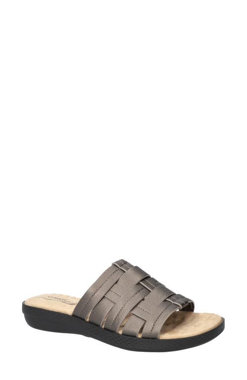 Easy Street Maha Slide Sandal In Pewter