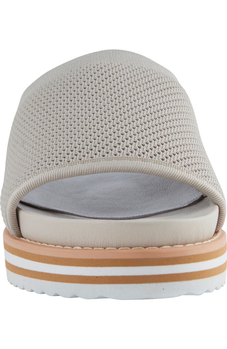 David Tate Aline Knit Wedge Slide Sandal, Alternate, color, Bone
