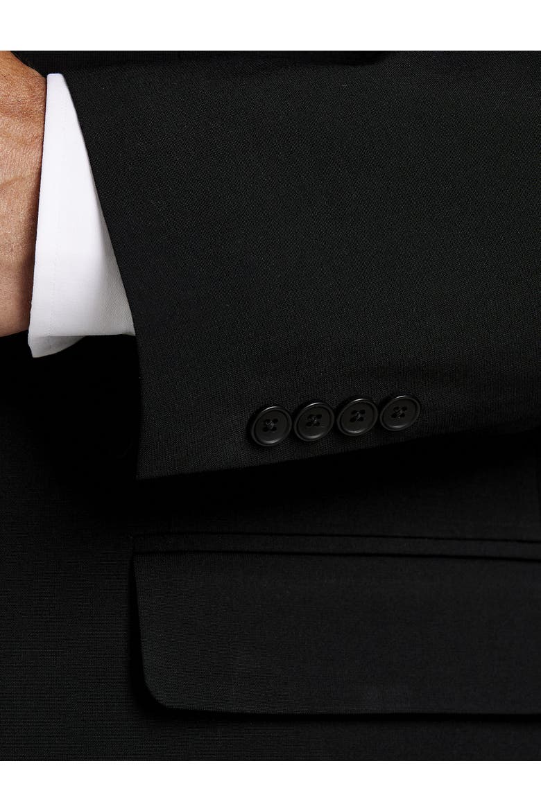 Big & Tall Perfect Fit Jacket-Relaxer Suit Jacket, Alternate, color, BLACK