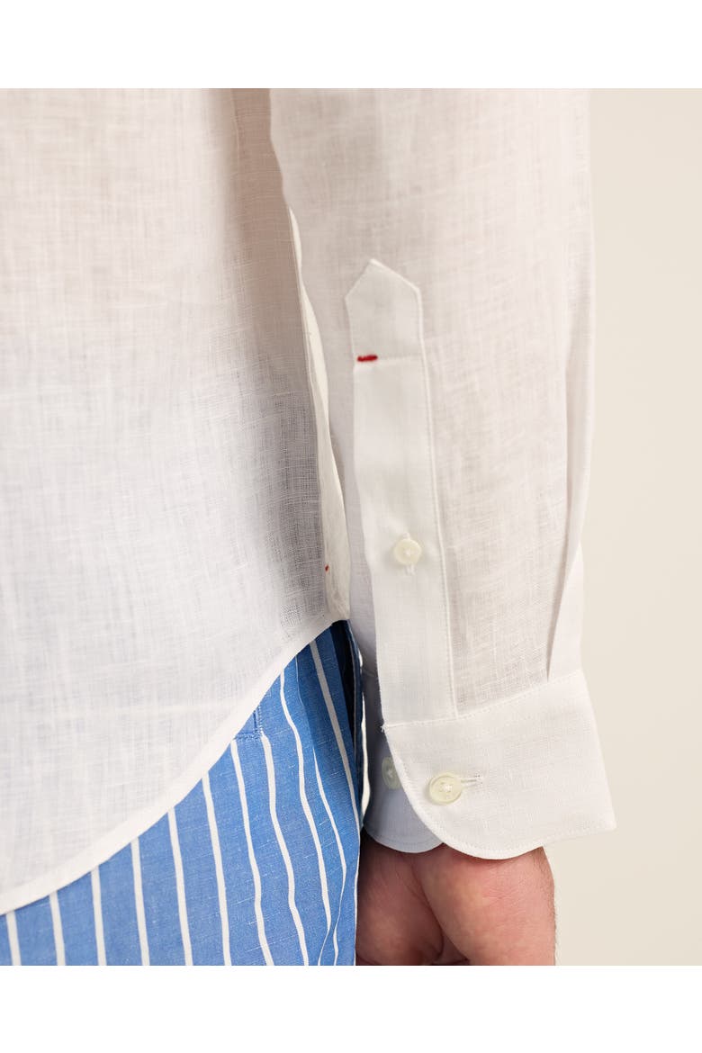 Giles Linen Applique, Alternate, color, White