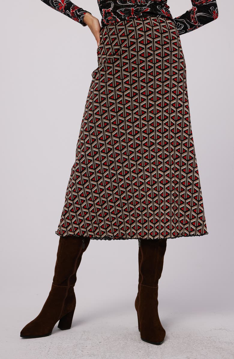 DVF Darlene Reversible A-Line Skirt, Alternate, color,