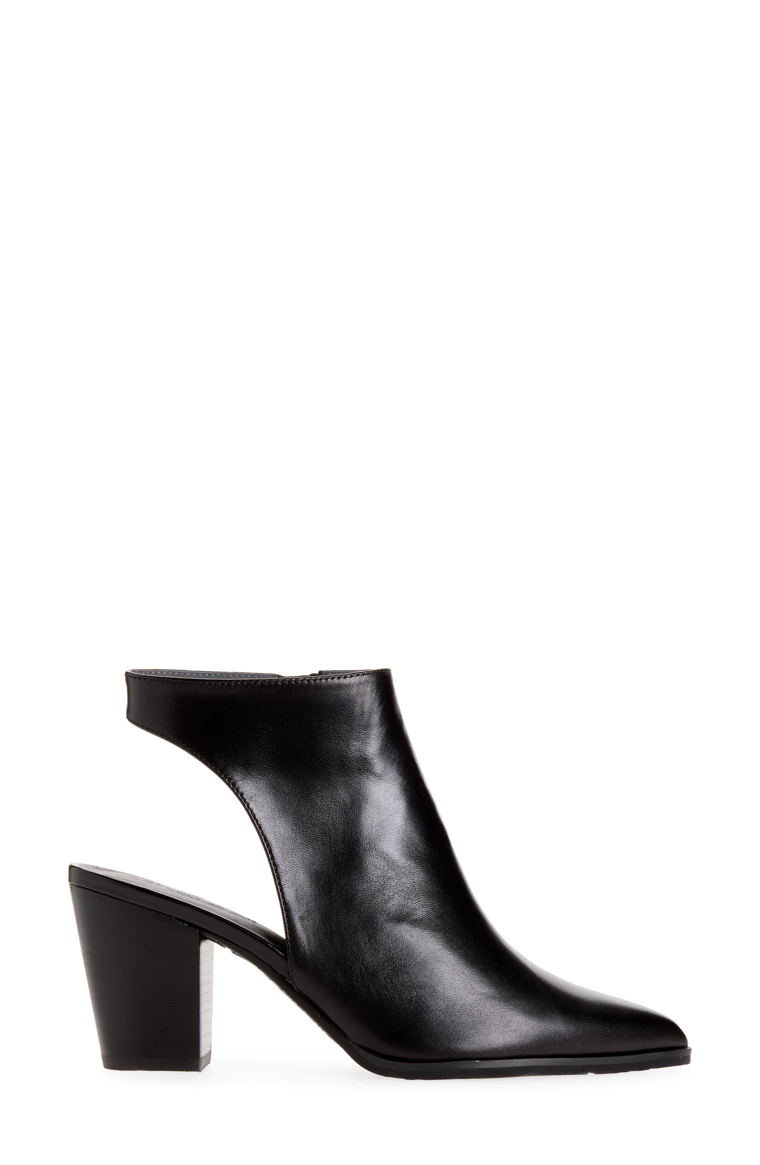 Ellison Pointed Toe Bootie, Alternate, color, BLACK LEATHER