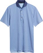 Greyson Pathfinder Logo Print Performance Golf Polo