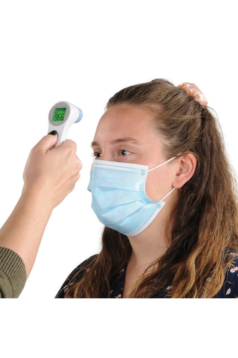 Economy Infrared Forehead Thermometer, Alternate, color, White
