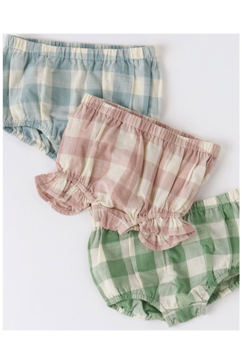 Check Organic Cotton Bloomers, Alternate, color, POND