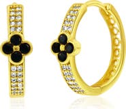 Donatello Gian Sterling Silver Flower Hoops