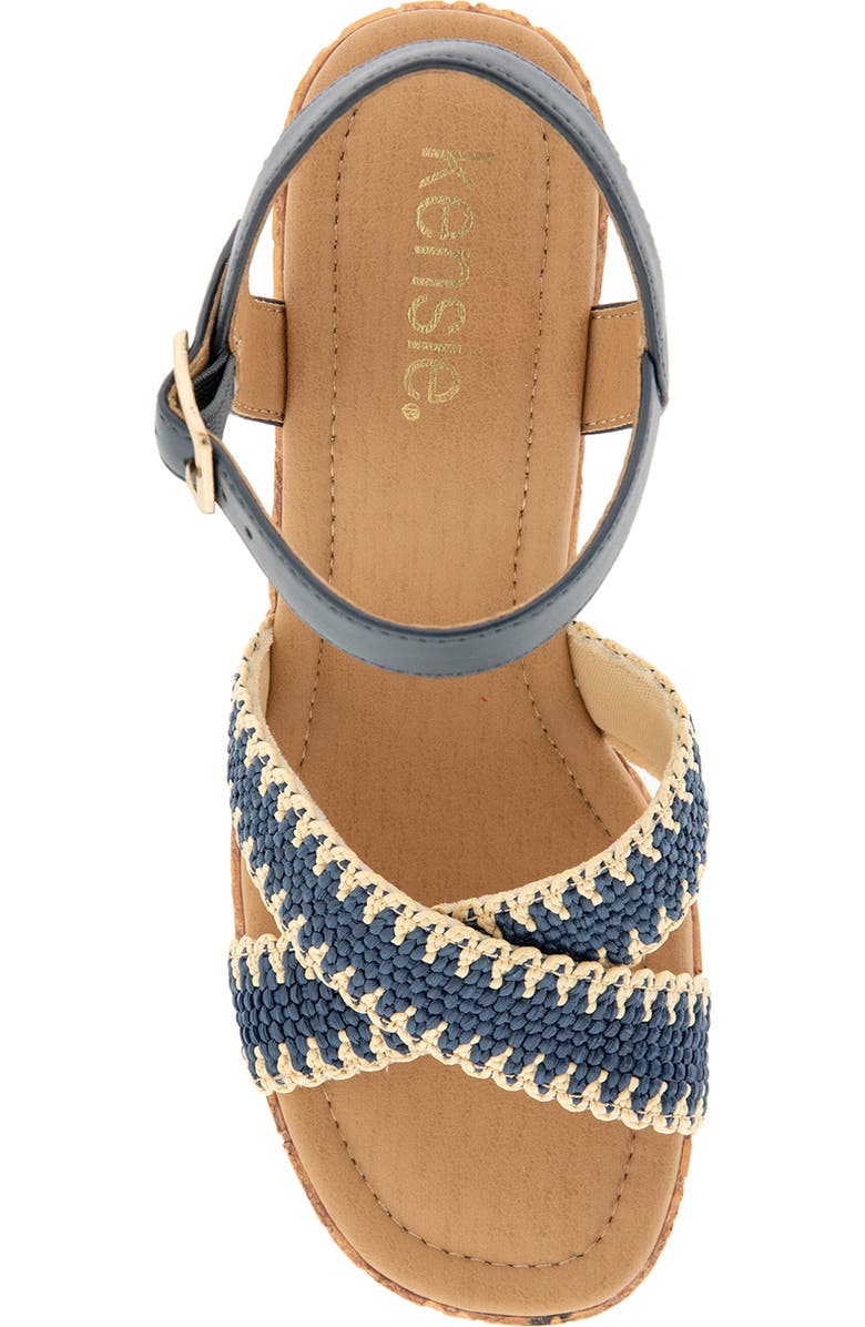 Kensie Sanya Sandal, Alternate, color, Navy