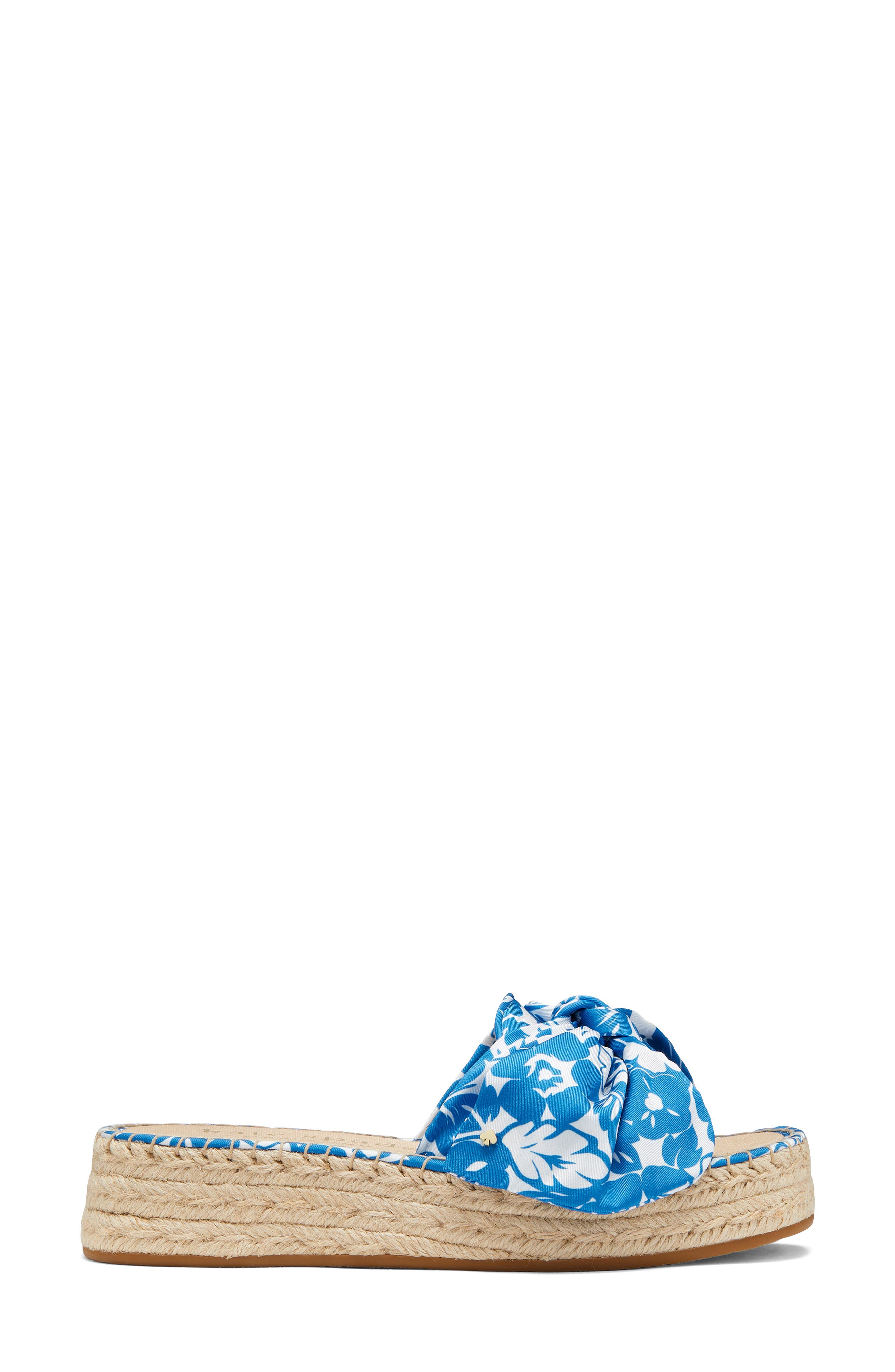 Kate Spade New York lucie espadrille platform slide sandal, Alternate, color, Riverside Blue