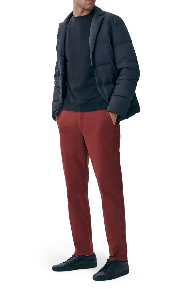 Modern Slim Solid Trouser Pants, Main, color, SPICED RED