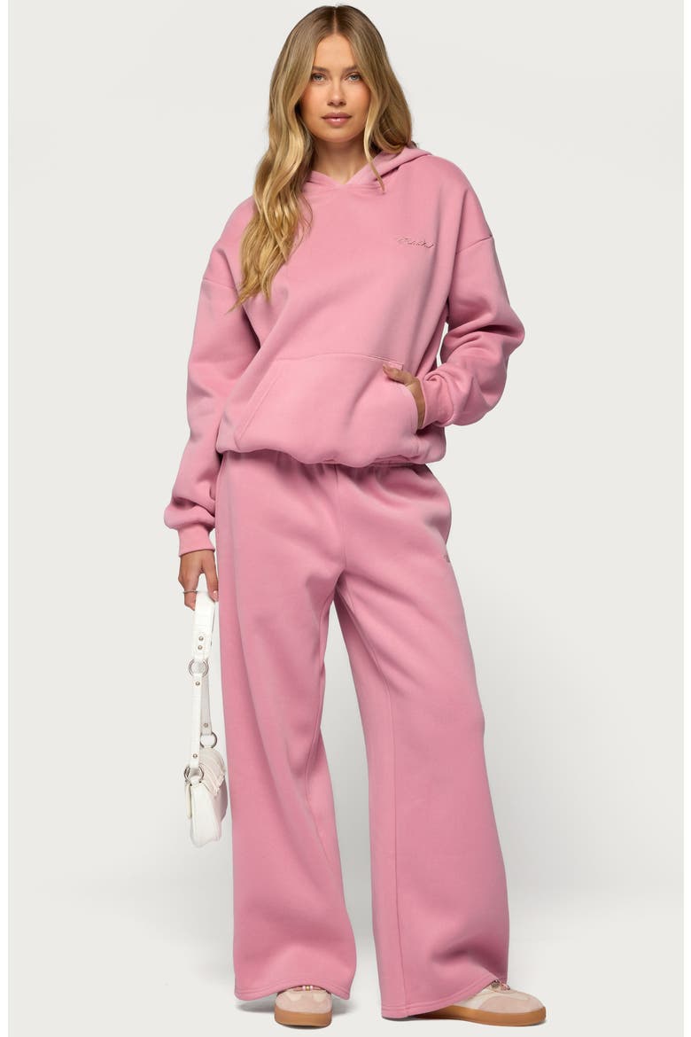 Basic Girl Oversize Hoodie, Alternate, color, PINK