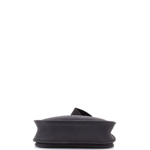Pre-owned Hermes Hermes Evelyne Bag Gen Iii Clemence Pm In Black