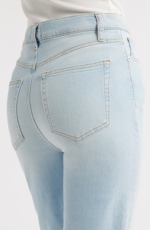 Shop Frame Le Sleek High Waist Ankle Straight Leg Jeans In Float
